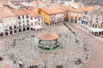 Vista de la Plaza Mayor de Belorado.