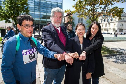 Acto de campaña de la coalición Podemos-Izquierda Unida-Alianza Verde.