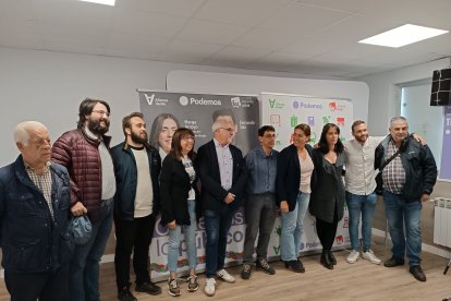 La coalición Podemos-Izquierda Unida-Alianza Verde en el último día de campaña de las elecciones municipales 2023.