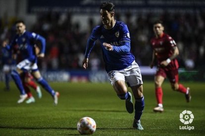 Álex Sancris durante un encuentro de Copa del Rey.