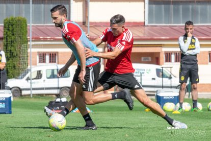 Imagen del primer entrenamiento del Burgos CF.