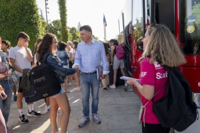 Vicente Marañón despide a los participantes de la primera edición del Proyecto Europa.