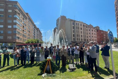 Homenaje a Miguel Ángel Blanco, en Burgos, en el vigésimo sexto aniversario de su muerte.