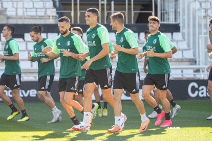 Imagen de un entrenamiento del Burgos CF.