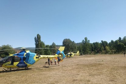 Imagen del helicóptero de rescate