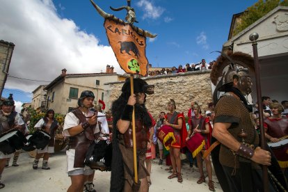 Celebración de la XXIII Fiesta Romana en Honor al Dios Baco, de Interés Turístico de Castilla y León, que se celebra en la localidad burgalesa de Baños de Valdearados.