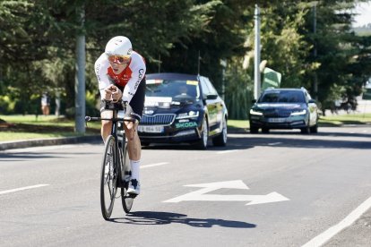 Celebración de la X etapa de la Vuelta Ciclista a España, con una contrarreloj por las calles de Valladolid