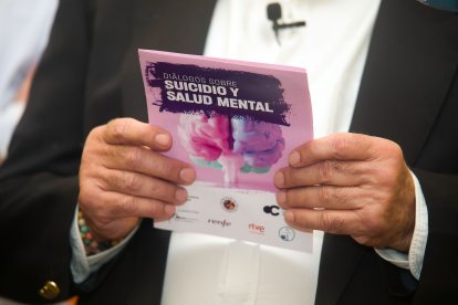 Imagen de un folleto sobre el Día Mundial para la Prevención del Suicidio.
