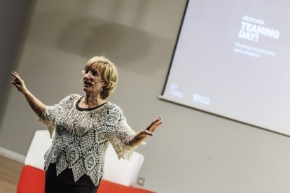 María Ligoiz, durante su intervención en el Teaming Day.