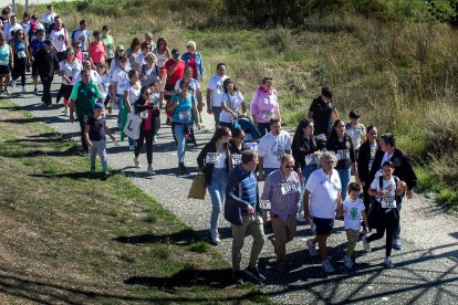 Instante de la IX Marcha Solidaria del Peñista.