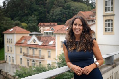 María Ortuña, en el balneario de Puente Viesgo.