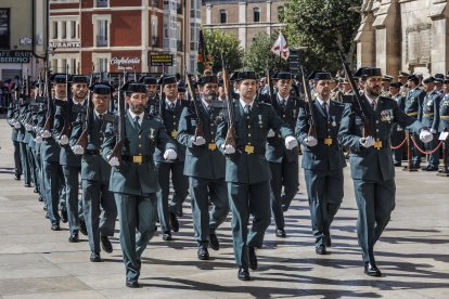 La Guardia Civil celebra de la festividad de la Virgen del Pilar en Burgos.