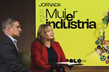 Rafael Barbero y Cristina Ayala, durante la presentación de la jornada.