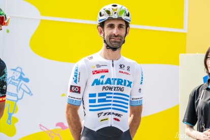 Georgios Bouglas, con el maillot de campeón nacional.