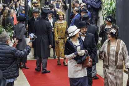 Recepción de los recreadores en La Estación.