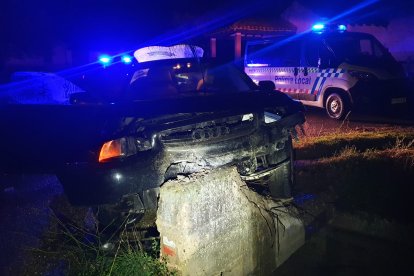 Así quedó el vehículo accidentado