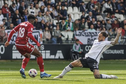 Mumo, durante el partido contra el Alcorcón.