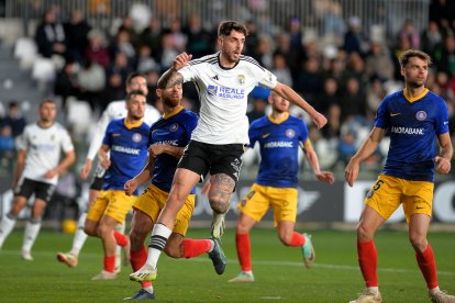 Fer Niño, durante el partido contra el Andorra.