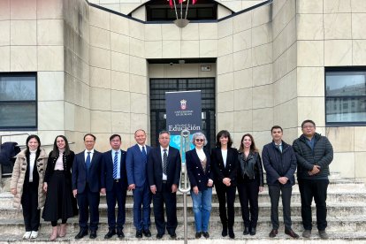 Delegación de la Universidad de Shaoxing.