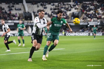 Imagen de Bermejo durante el partido contra el Cartagena.