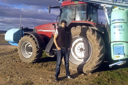 Juan Antonio Arlanzón cuenta con 200 hectáreas de secano en el norte de Burgos.