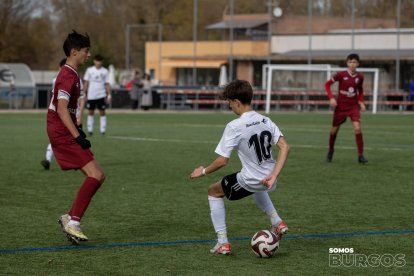 Imagen de un partido de la cantera del Burgos CF