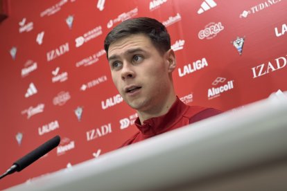 Sergio Barcia, durante la rueda de prensa.