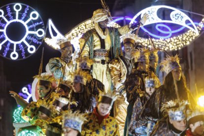 Instante de la Cabalgata  de Reyes.