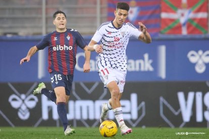 Ilyas Chaira, durante el partido contra el Eibar.