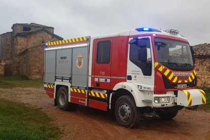 Imagen de un vehículo de Bomberos en una intervención en la provincia.