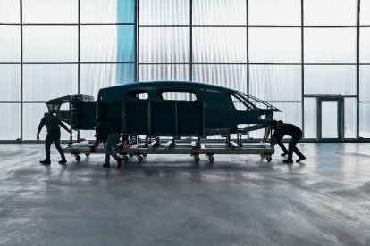 Primer fuselaje del Lilium Jet, el avión totalmente eléctrico de despegue y aterrizaje vertical (eVTOL) de la firma alemana, fabricado por Aciturri