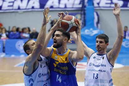 Dusan Ristic, durante el partido contra Guuk Gipuzkoa.