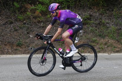 Ander Okamika entró en la última escapada de la carrera.