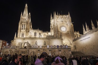 Imagen de la iluminación de la Catedral.