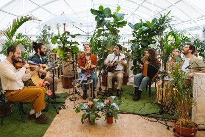 El Nido, durante la grabación de ‘Cielos’ junto a Caamaño & Ameixeiras.