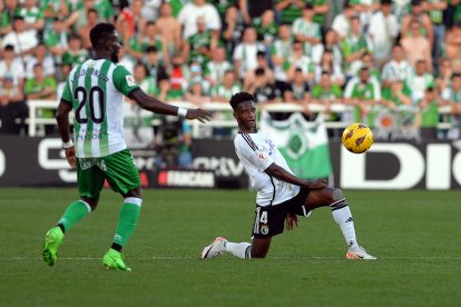 Anderson Arroyo, durante el partido contra el Racing