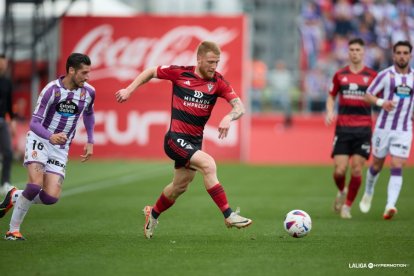 David, durante el partido contra el Valladolid.