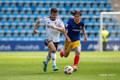 Imagen del partido entre el Andorra y el Burgos CF.