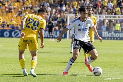 Imagen del partido entre el Alcorcón y el Burgos CF.