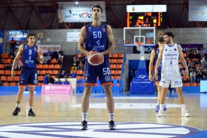 Imagen de Jacobo Díaz durante un partido del Tizona.