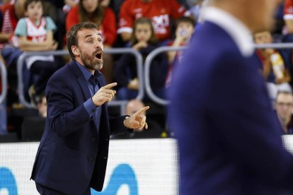 Camps durante uno de los partidos de liga Endesa la pasada temporada.