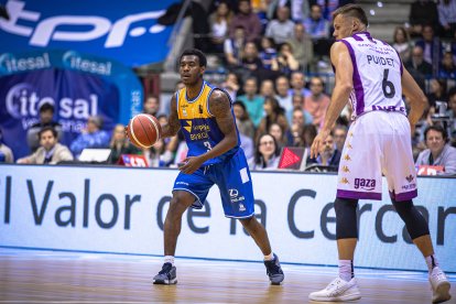 Micah Speight, durante un partido del Longevida San Pablo Burgos.