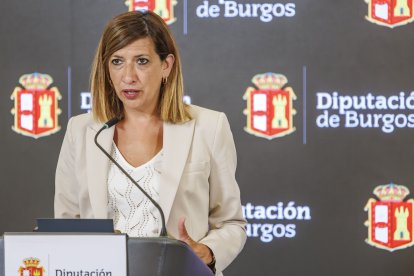 Nuria Barrio, durante la rueda de prensa.