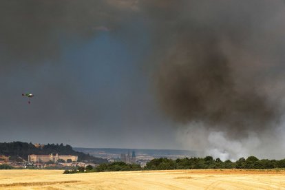 Incendio en el páramo de la cruz.