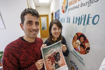 David Gómez y Sara Basurto, técnicos de Empleo de Prosame Burgos.