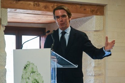 Aznar, durante su intervención.