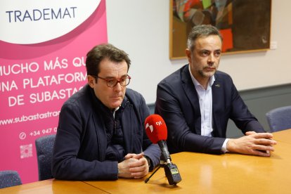 José María Tapia y Luis María Arnáiz, en la presentación del tercer Congreso de Derecho Concursal Ciudad de Burgos.