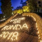 Imagen de las velas que adornaron la última Noche de Ronda.-ECB