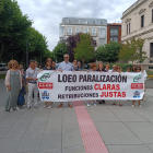 Concentración de abogados de la Administración de Justicia en Burgos.