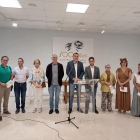 Sus tres hijos han participado en el homenaje